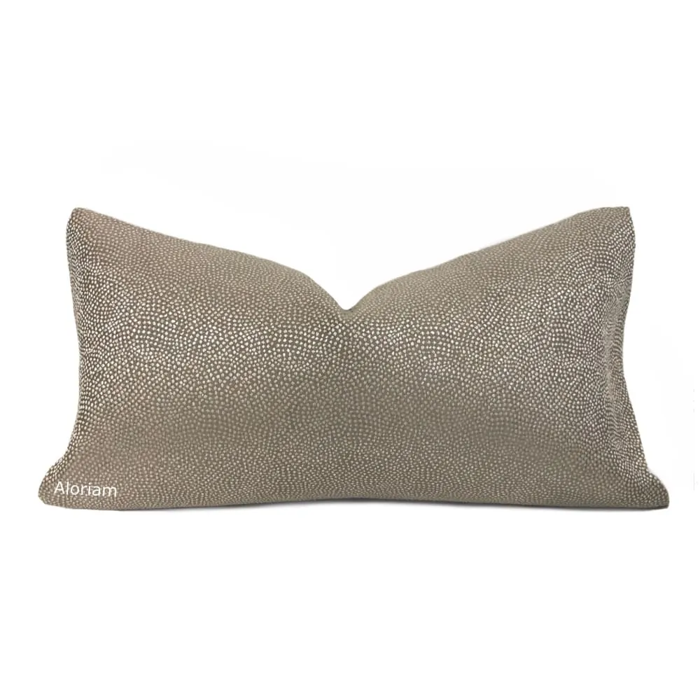 Candace Brown Pearly Micro Dots Pillow Cover