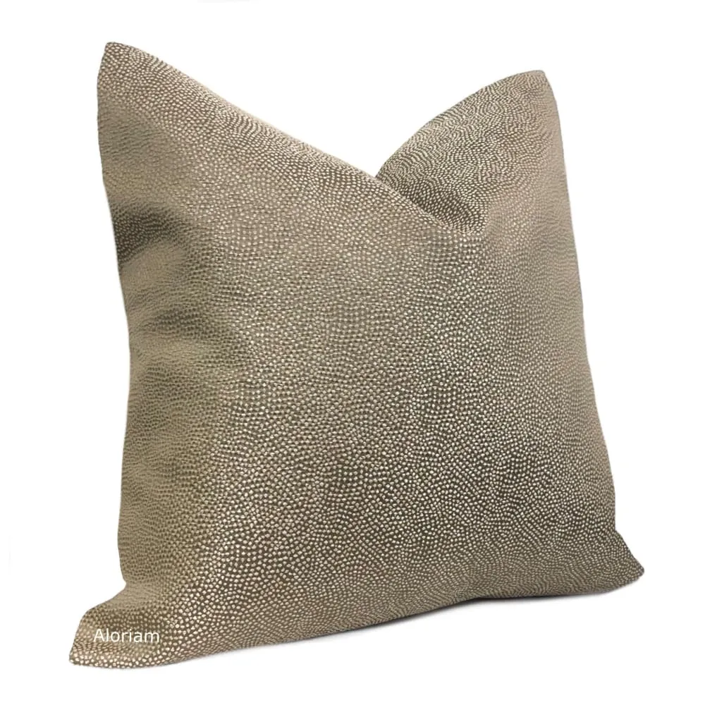 Candace Brown Pearly Micro Dots Pillow Cover