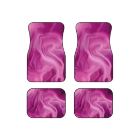 Car Mats (Set of 4)- Pink Smokey Waves