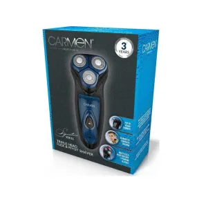 Carmen Triple Head Flex & Pivot Cordless Shaver (Model: C81137)