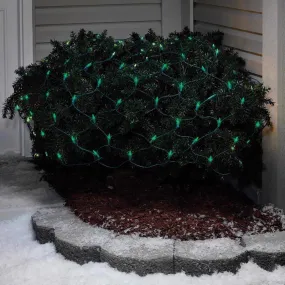 Celebrations LED Mini Green 100 ct Net Christmas Lights 6 ft.