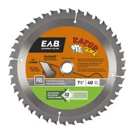 Circular Saw Blade, Razor Back, 7-1/4-In. x 40T