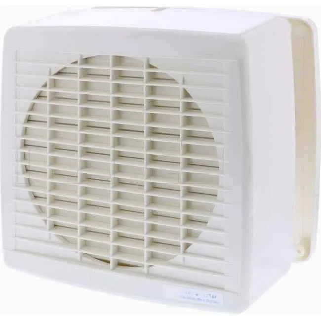 Clipsal 200mm AIRFLOW Square Wall Exhaust Fan With Auto Louvre