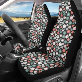 Colorful Ornament Microfiber Car Seat Covers - 3Pcs