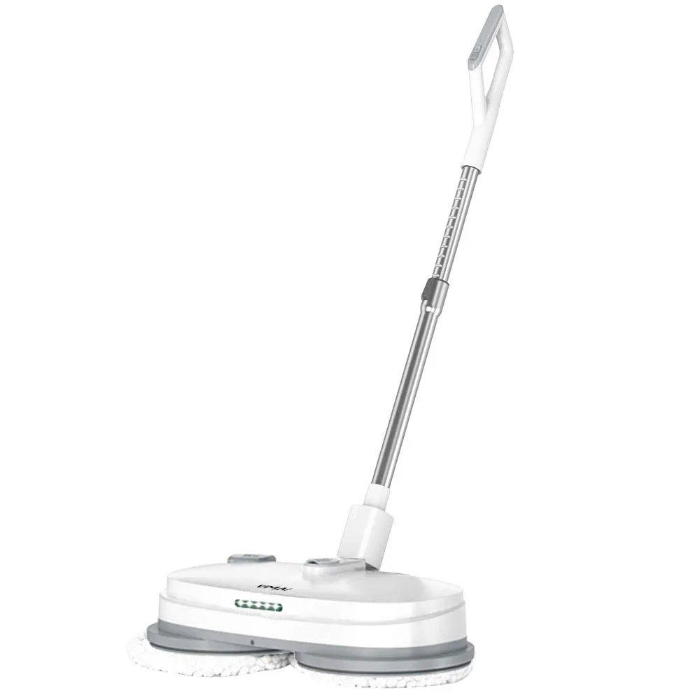 Cordless Electric Spin Mop With Water Tank & Led Headlight for Hardwood Floors