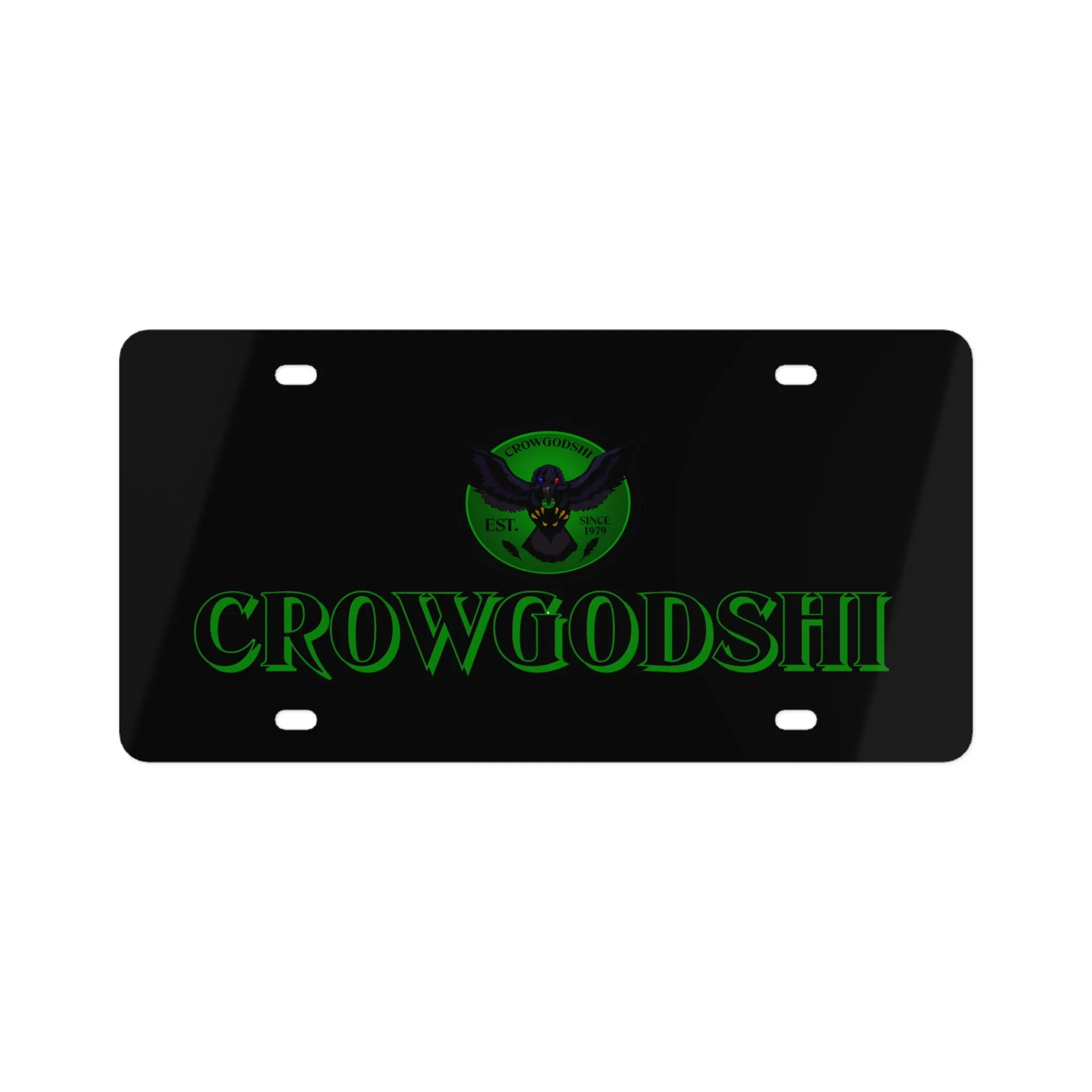 Crowgodshi License Plate, GREEN