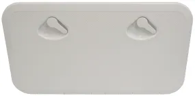 DELUXE MODEL OPENING STORAGE HATCHES - SIZE C, WHITE, STANDARD FLUSH TYPE