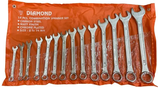 Diamond Common Ring Wrench Set 14Pc (8-24mm) | Model : CRS-C0824