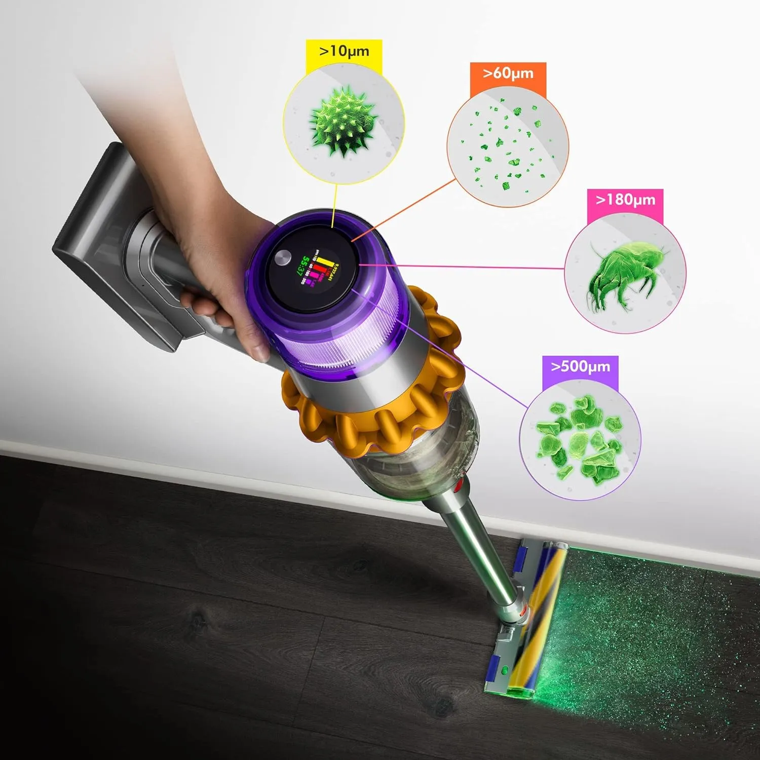 Dyson V15 Detect Intelligent Cord-Free Vacuum Cleaner