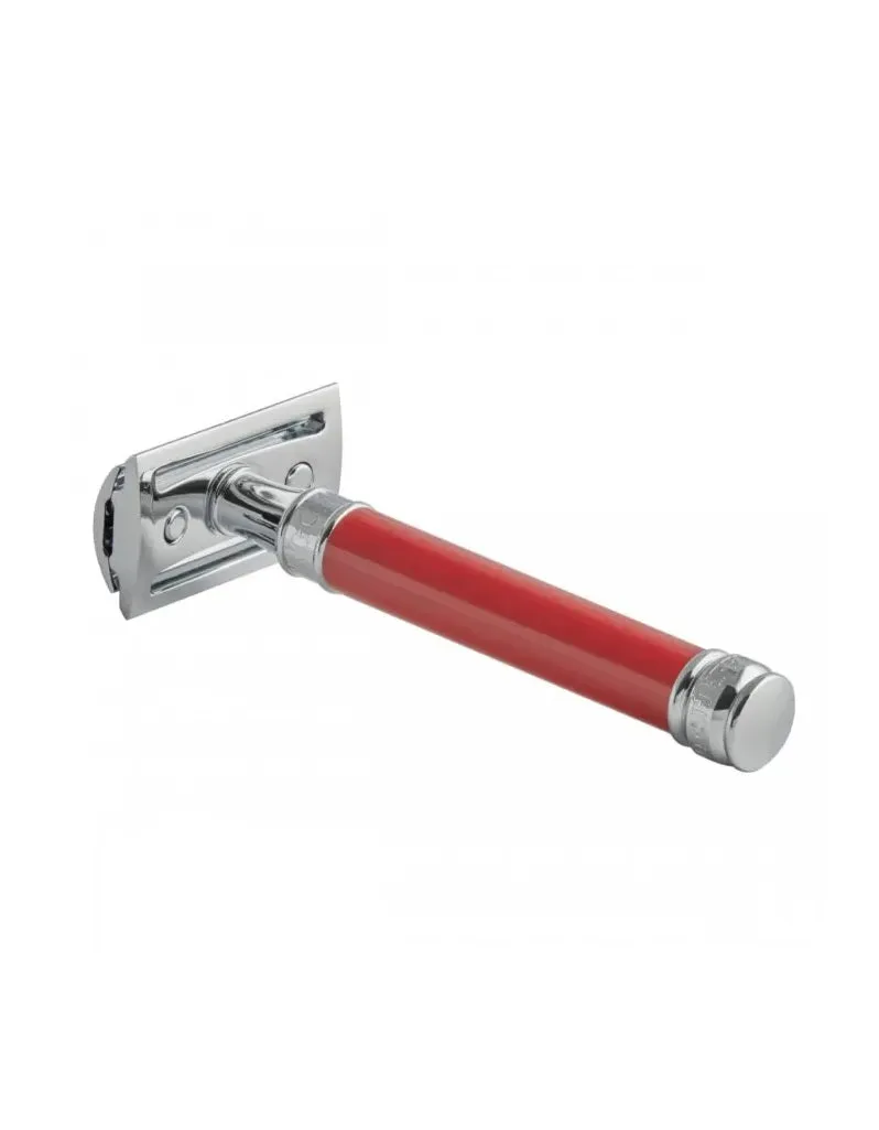 Edwin Jagger - DE81 Long Handle Safety Razor, Red