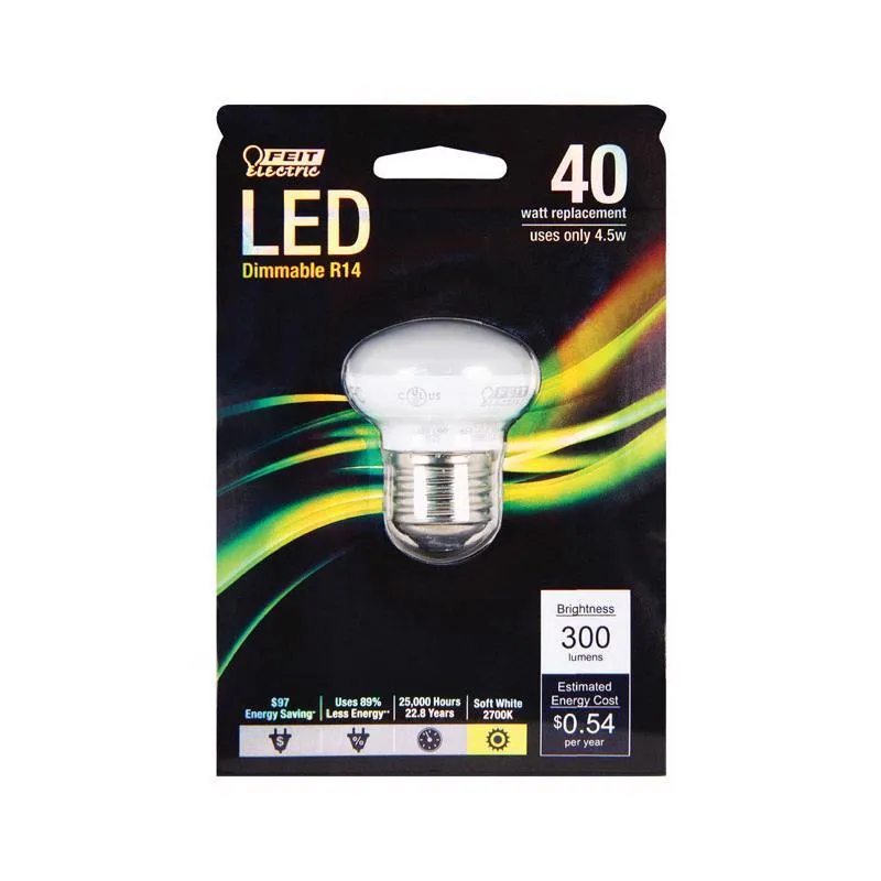 Feit Enhance R14 E26 (Medium) LED Bulb Soft White 40 Watt Equivalence 1 pk