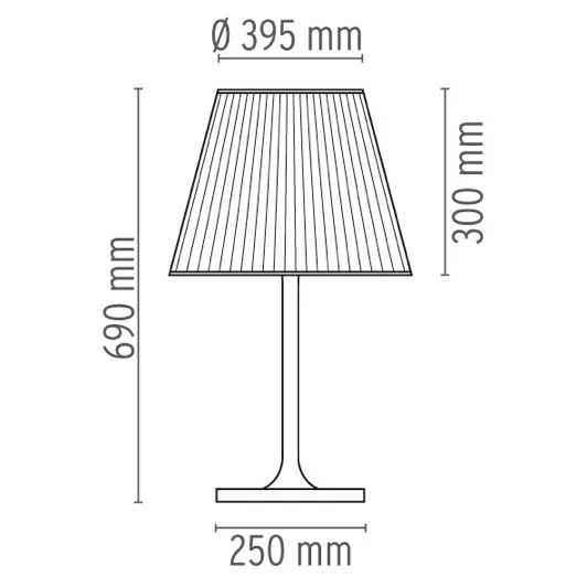 FLOS KTRIBE T2 Fume Table Lamp with Dimmer