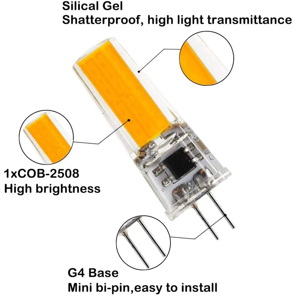 G4 Bi Pin LED Capsule 12V Bulb Energy Efficient Light IP65 Waterproof