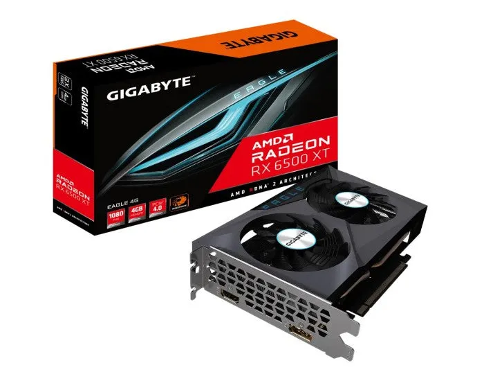 Gigabyte Radeon RX 6500 XT 4GB DDR6 OC DUAL FAN   GV-R65XTEAGLE-4GD