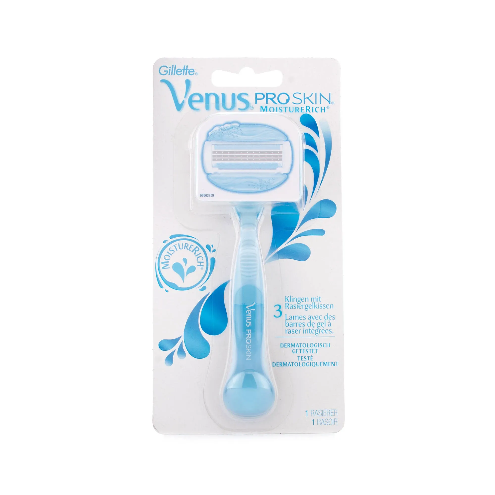 Gillette Venus Proskin Moisture Rich Razor (1 Razor & 1 Cartridge)