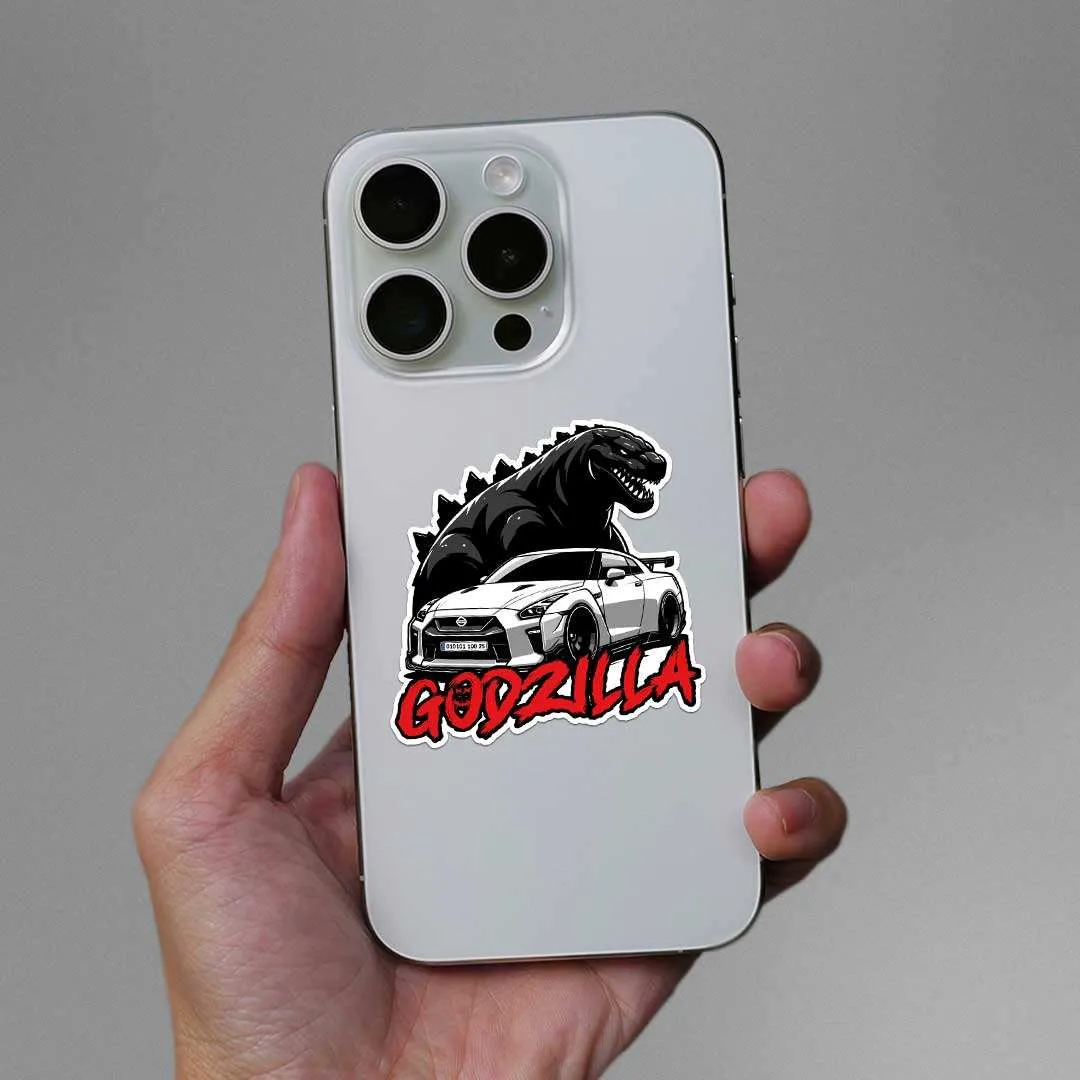 Godzilla Car Sticker