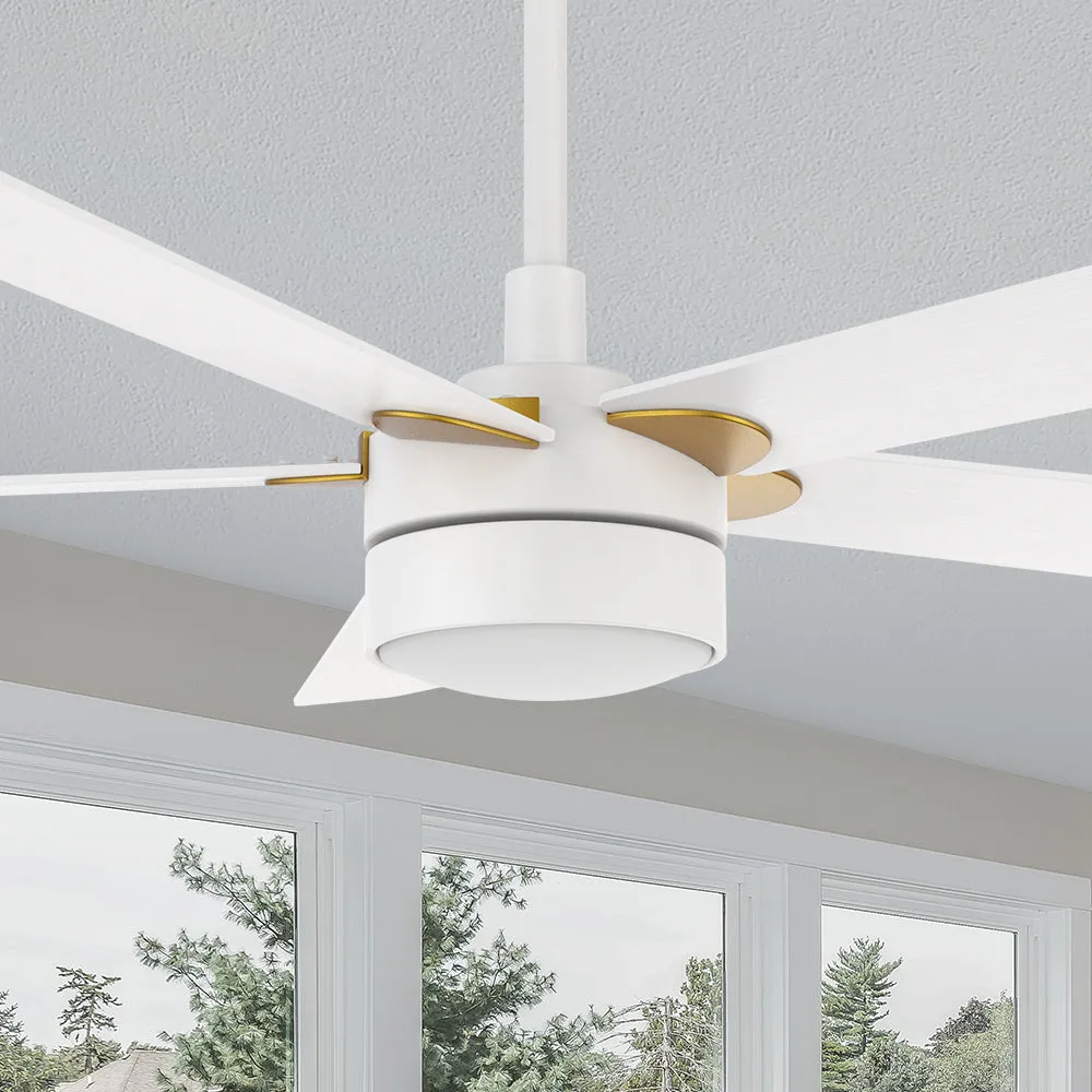 Granby Smart Ceiling Fan with LED Light and Remote Outdoor/Indoor 52"