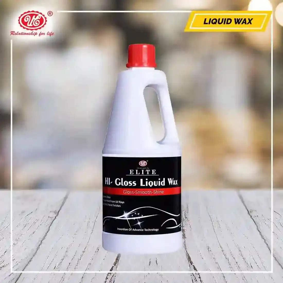 Hi-Gloss Liquid Wax Polish - Removes Oxidation, Clean, Polishes & Protects Paint Surfaces