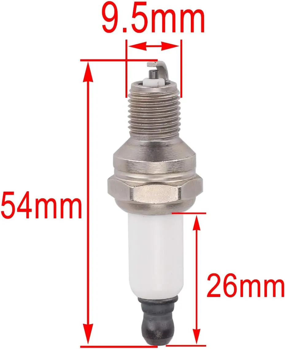 Hipa 794-00082 Spark Plug Replace # RDZ4H MTD Troy Bilt 753-05255 753-05255 791-180852B 794-00042 753-05784 79400043 794-00082 Pack-of-2