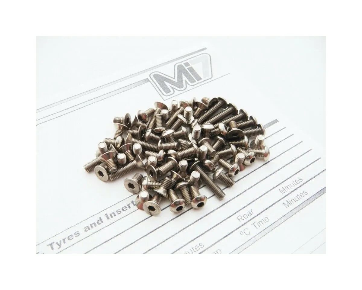 Hiro Seiko Mi7 Titanium Hex Socket Screw Set HS-48582