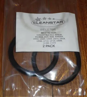 Hoover Senior, Convertible Deluxe Vac Belts (Pkt 2) - Part # BELT106