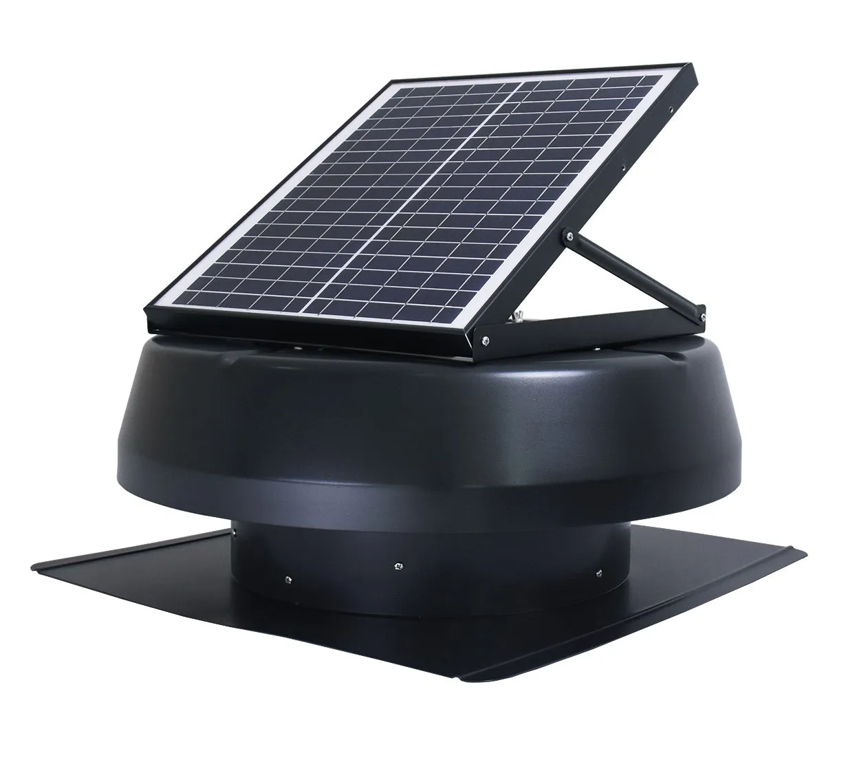 ILG8SF301A - iLiving HYBRID Smart Exhaust Solar Roof Attic Exhaust Fan, 14", Black, 15-Year Warranty