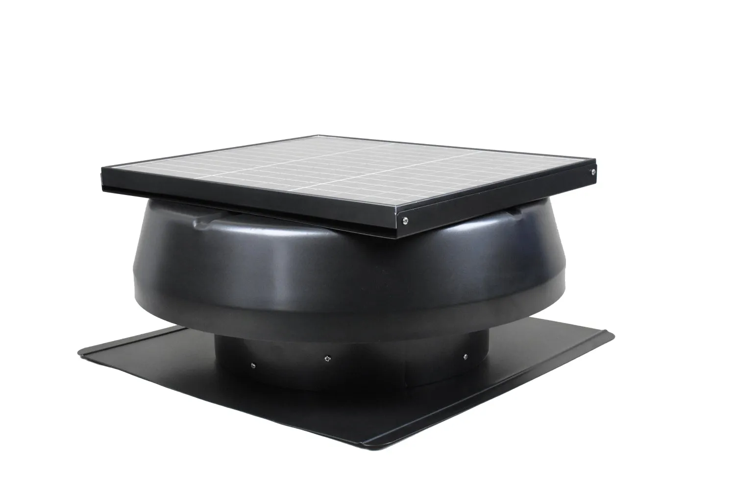 ILG8SF301A - iLiving HYBRID Smart Exhaust Solar Roof Attic Exhaust Fan, 14", Black, 15-Year Warranty