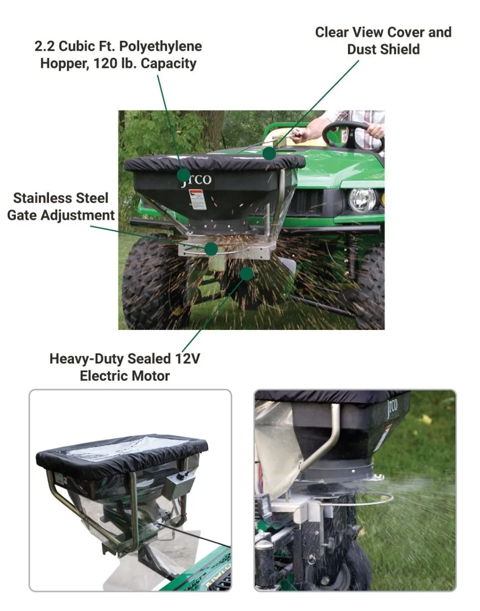 Jrco Broadcaster Spreader | Foot Control | Utility Vehicles