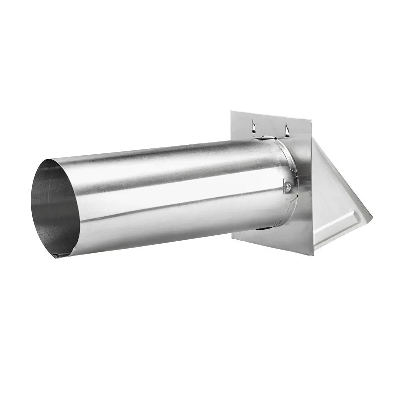 Lambro 344/S Hood Vent, 6 in W Hood, 4-3/4 in H Hood, 4 in Duct, Aluminum Hood