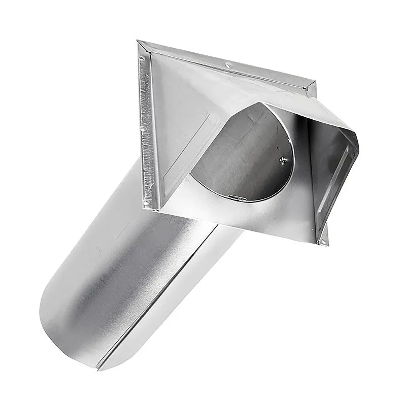 Lambro 344/S Hood Vent, 6 in W Hood, 4-3/4 in H Hood, 4 in Duct, Aluminum Hood