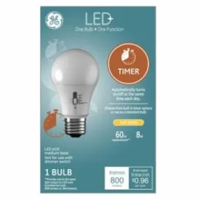 LED  Light Bulb, Daylight, Dusk-to-Dawn, 9 Watts