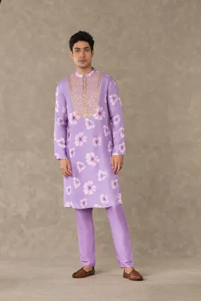 Lilac Parijat Kurta Sets