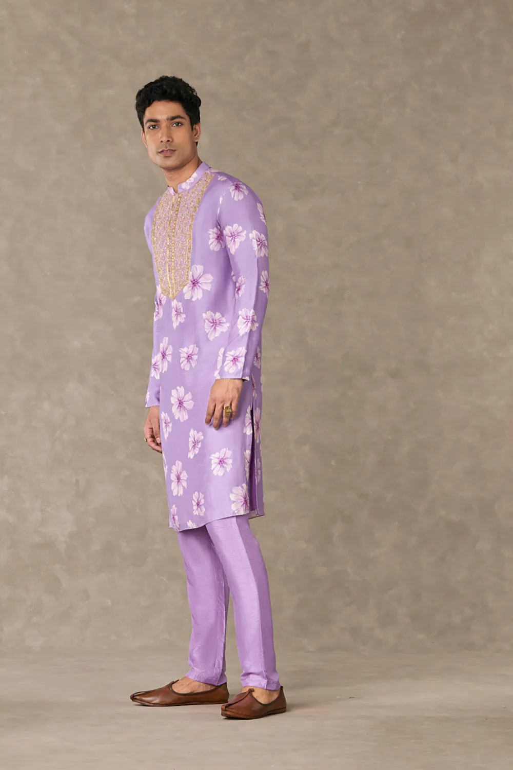 Lilac Parijat Kurta Sets