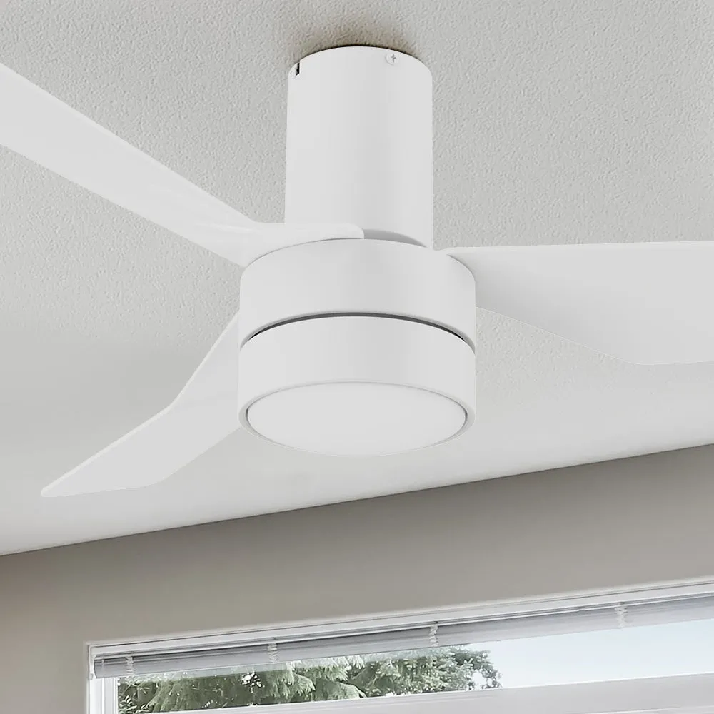 Marion Low Profile Ceiling Fan with Light and Remote 44 Inch