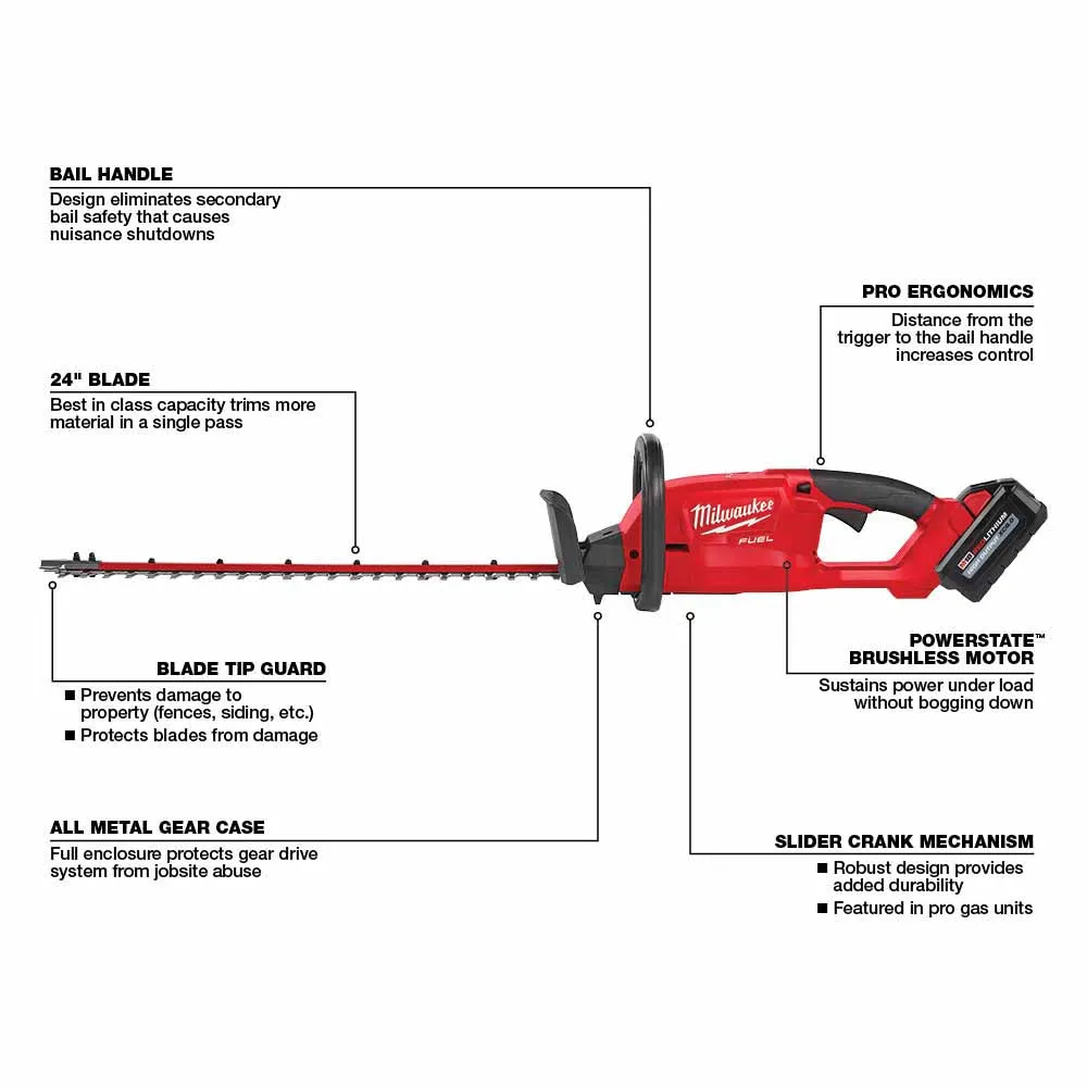 Milwaukee 2726-21HD M18 FUEL™ Hedge Trimmer Kit