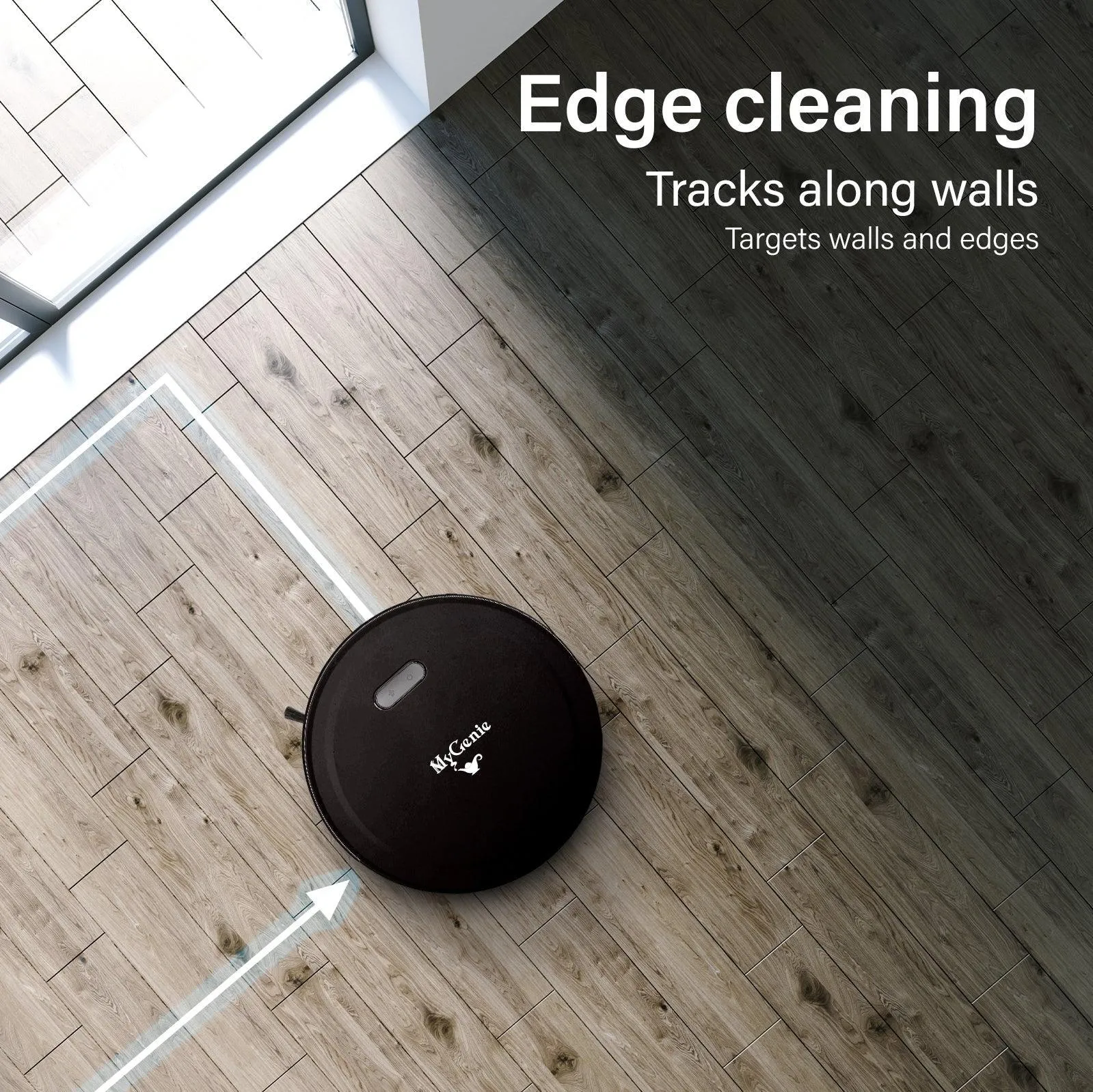 MyGenie Smart Robotic Vacuum Cleaner App Controlled Carpet Floors Auto Robot