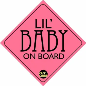 Nice Car Bumber Sticker - Little Baby On Board