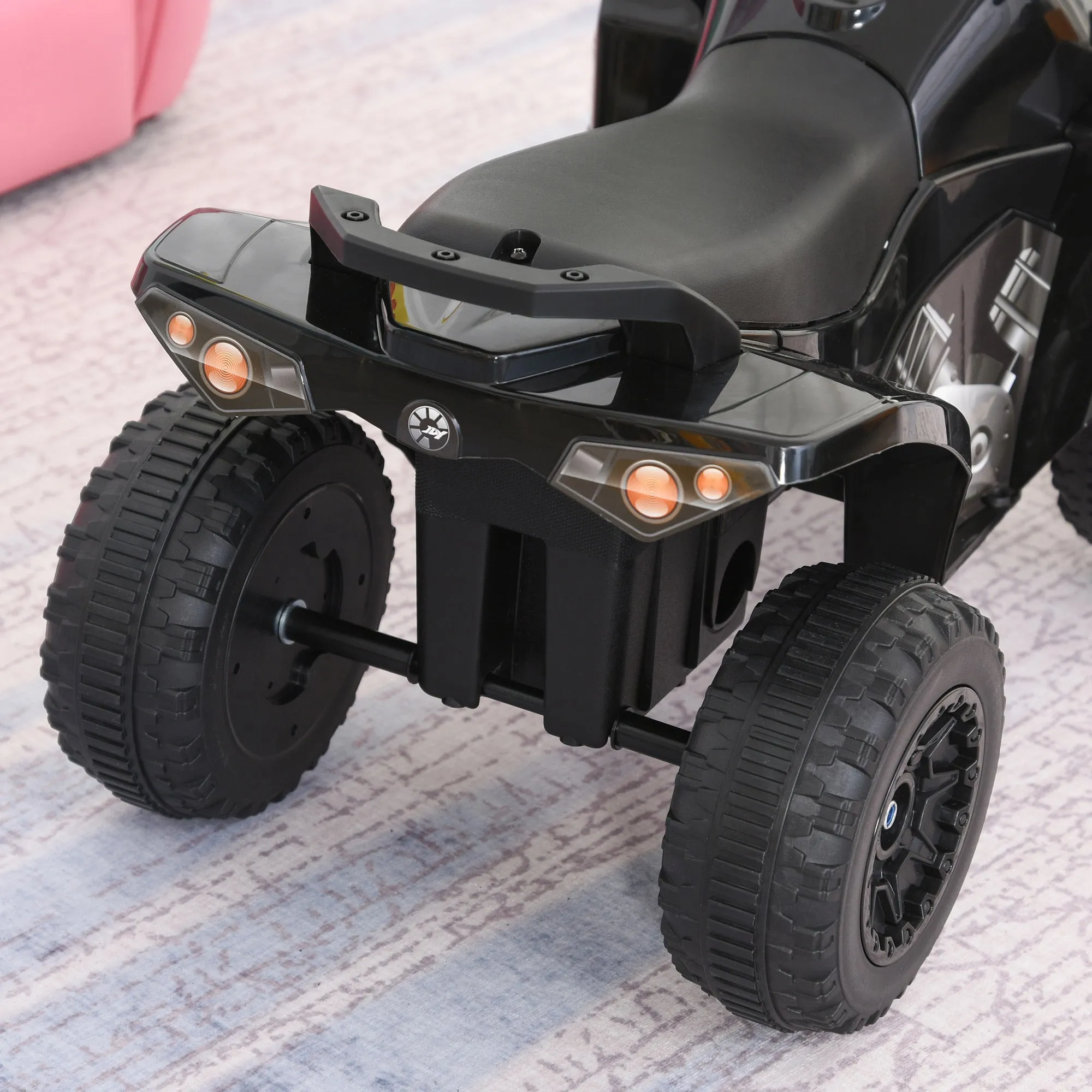 No Power Quad Toddler Ride on Car Foot-to-Floor Sliding Black