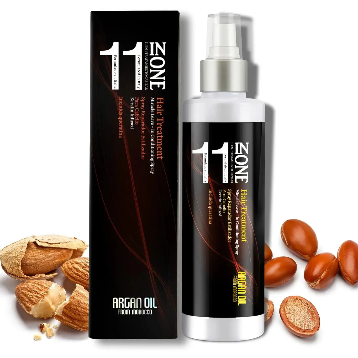 NUSPA 11 in 1 Moroccan Argan oil Moisture Leave In Conditioner Spray 250 ML