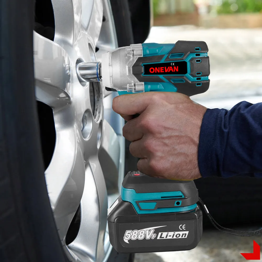 ONEVAN 1/2" 520N·m Cordless Impact Wrench | For Makita 18V Battery