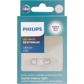 Philips Ultinon LED Courtesy/Glove/License/Trunk Miniature Automotive Bulb DE3175WLED