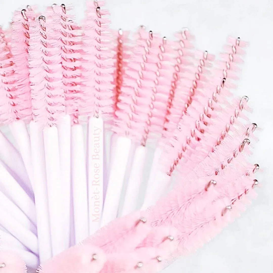 Pink & White Lash Wands