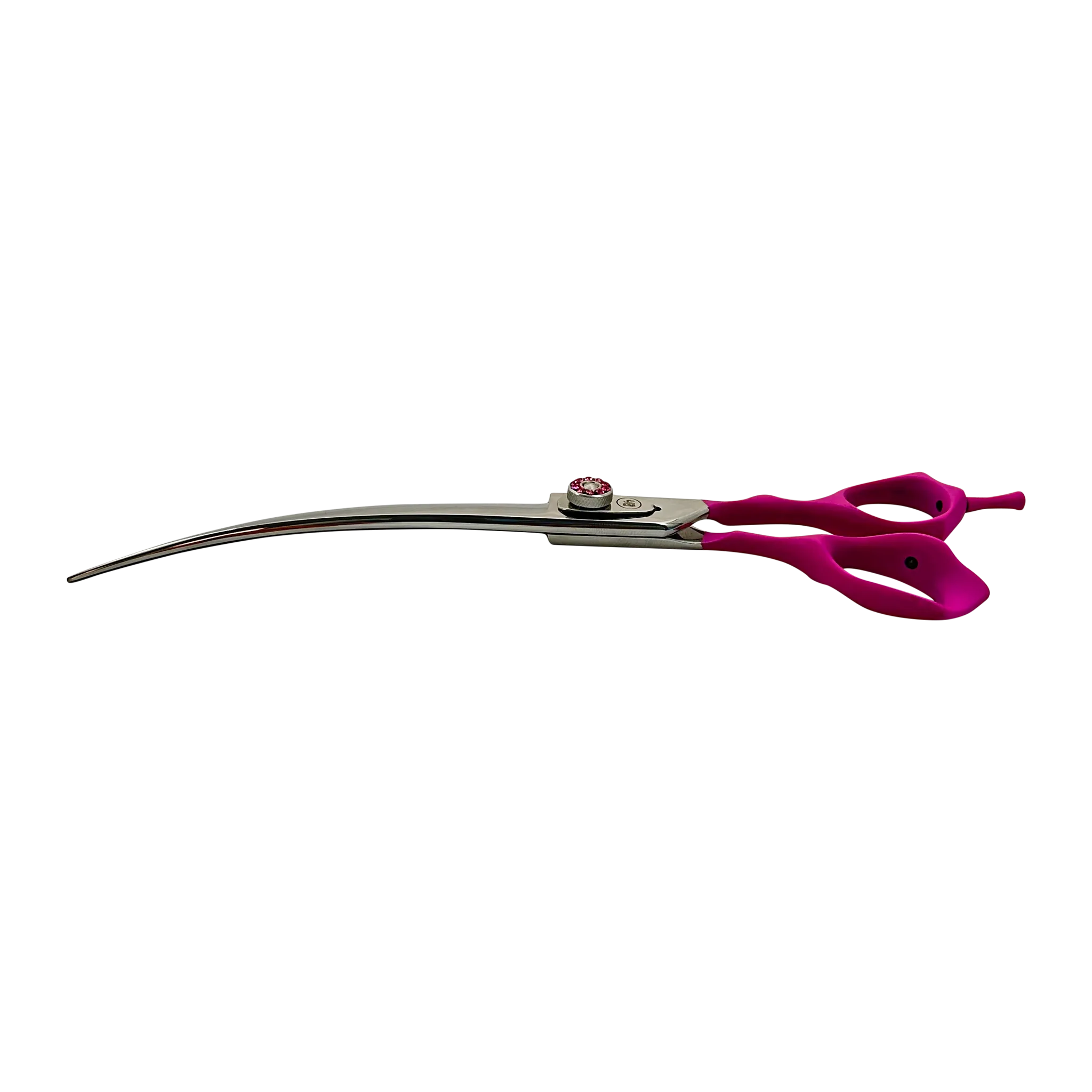 Pink Professional Grooming Curved Shears