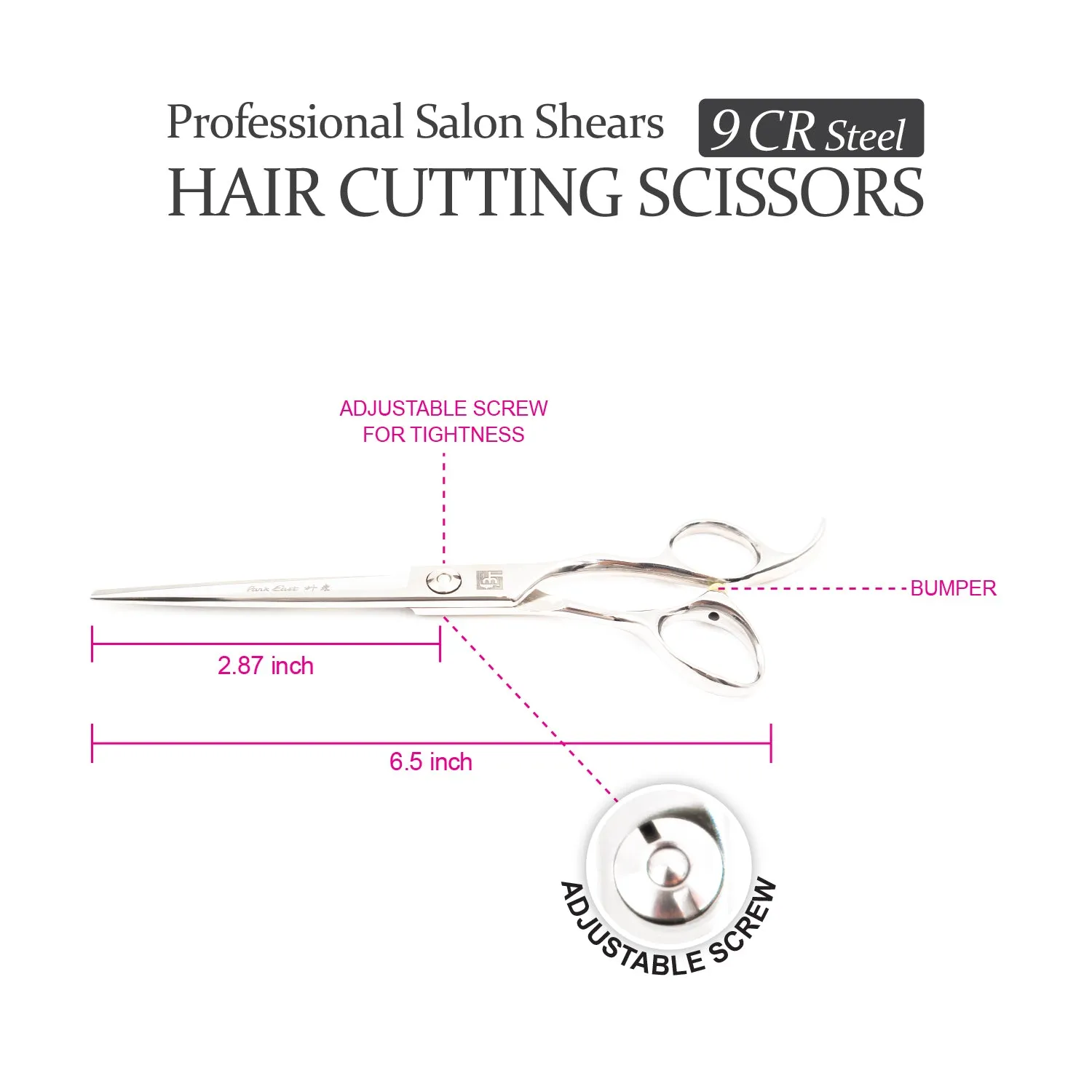 Professional 6.5" Salon Hair Cutting Scissors (9CR Steel)