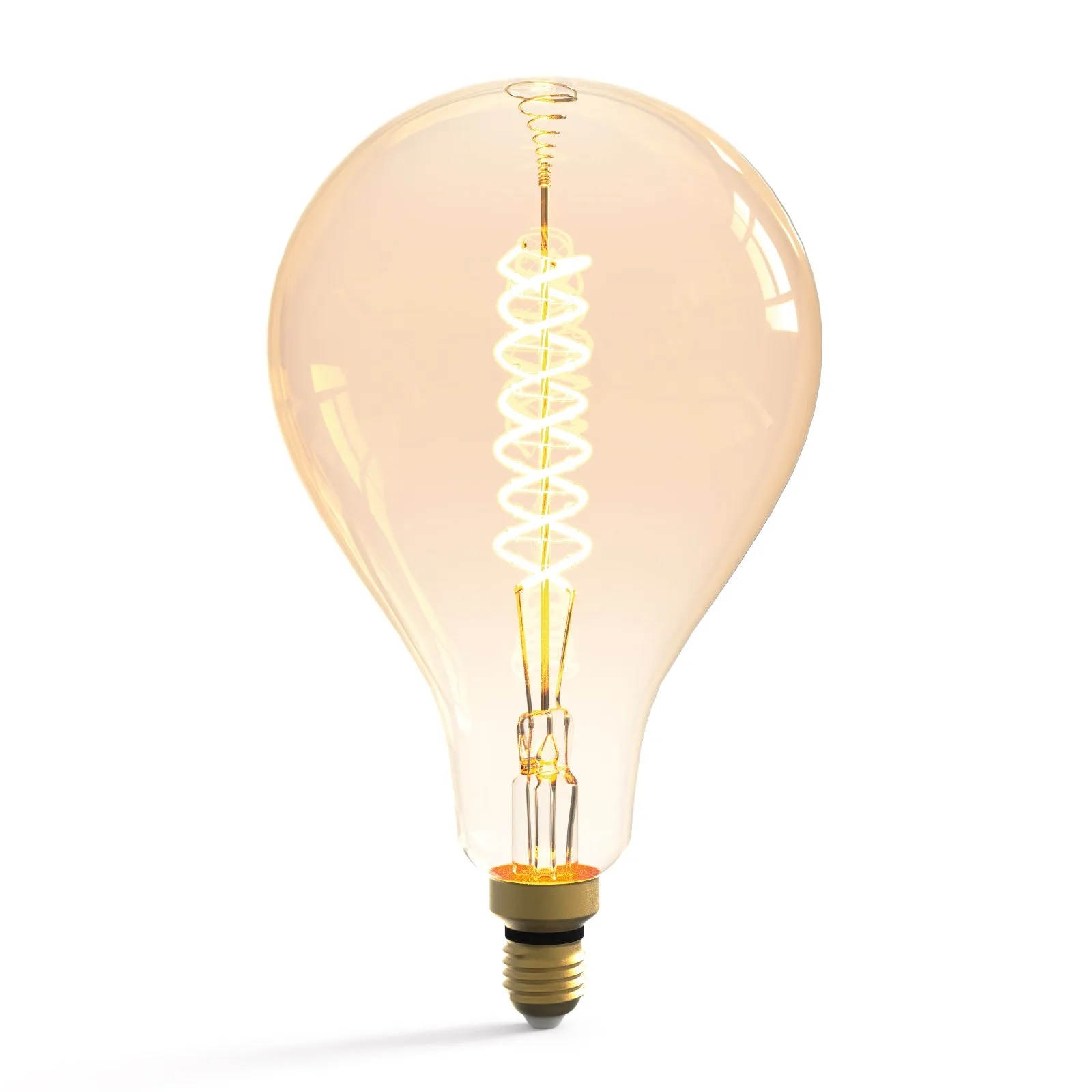 PS160/PS52 Dimmable LED Decorative Oversized Edison Bulbs 8W 300LM 2200K Warm White (40W Equivalent) Amber Glass CRI90