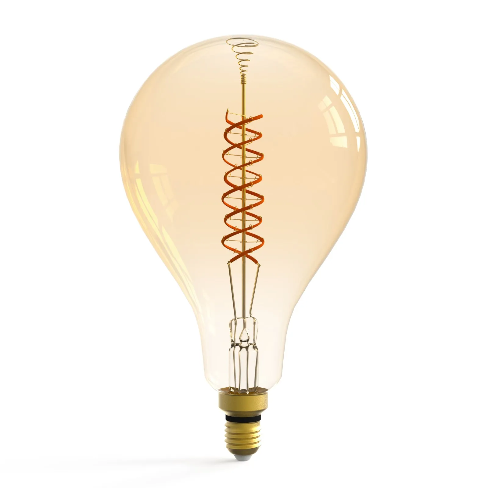 PS160/PS52 Dimmable LED Decorative Oversized Edison Bulbs 8W 300LM 2200K Warm White (40W Equivalent) Amber Glass CRI90