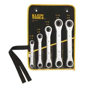 Ratcheting Box Wrench Set, 5-Piece