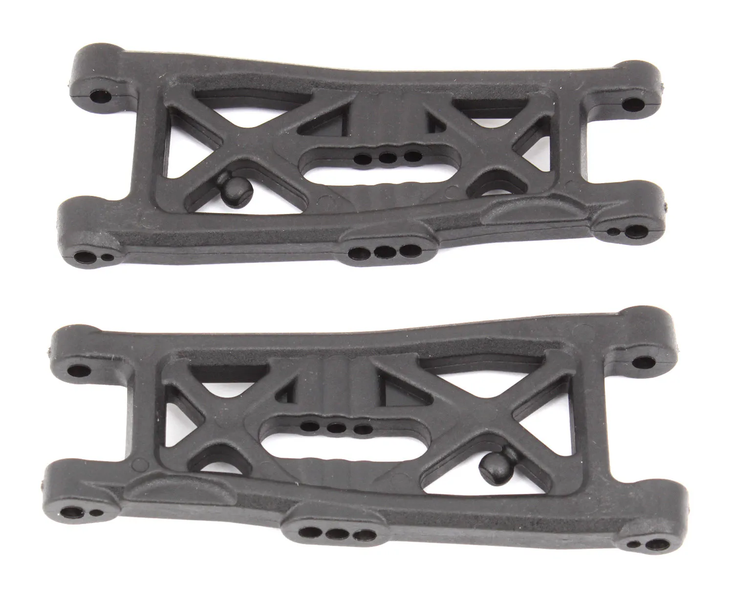 RC10B6 FT Front Suspension Arms, gull wing, carbon (ASS91872)