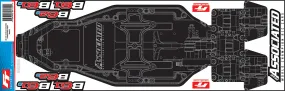 RC10B6.3D/B6.2D/B6.1D/B6.1 FT Chassis Protective Sheet, printed (ASS91825)