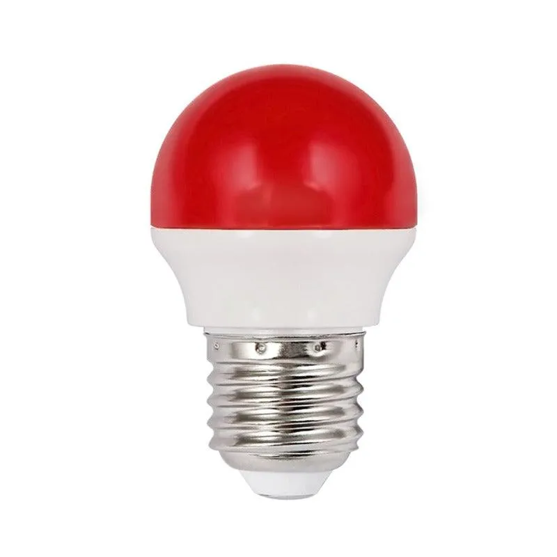 Red LED 2 Watts E27 (Screw) Bulb